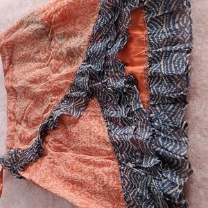 Free People Midi Bohemian Skirt (Size 4)